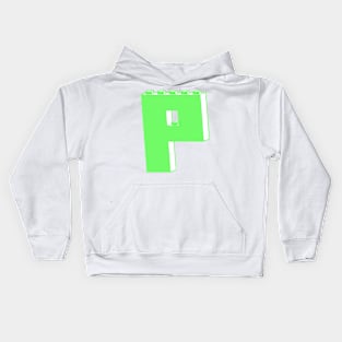 THE LETTER P, Customize My Minifig Kids Hoodie